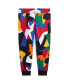 Фото #2 товара Toddler and Little Boys Abstract-Print Double-Knit Jogger Pants