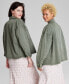 ფოტო #2 პროდუქტის Women's Cotton Shacket, Created for Macy's