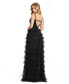 ფოტო #2 პროდუქტის Women's Ieena Sequined Bustier Tiered Ruffle Gown