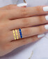 3-Pc. Set Enamel & Polished Stack Rings in 14k Gold-Plated Sterling Silver