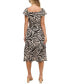 Фото #3 товара Women's Printed Matte Jersey Dress