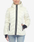 Фото #1 товара Women's Midweight Quilted Contrast with Thumbholes Hooded Jacket