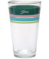 Фото #2 товара Tropical Edgeline 16-Ounce Tapered Cooler Glass, Set of 4