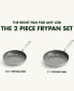 Фото #2 товара Chatham Stainless Ceramic Nonstick 2-Pc. Frypan Set