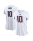 ფოტო #2 პროდუქტის Women's Mac Jones White New England Patriots Player Name Number T-shirt