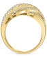 ფოტო #5 პროდუქტის EFFY® Diamond Baguette & Round Diagonal Multirow Ring (1-5/8 ct. t.w.) in 14k Gold
