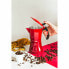 Итальянская Kофеварка JATA HCAF2012 * Красный Алюминий (12 Чашки)