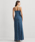 ფოტო #2 პროდუქტის Women's Striped Floral Tulle Gown