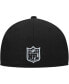 Фото #3 товара Men's Black Las Vegas Raiders Stripe 59FIFTY Fitted Hat