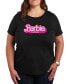 ფოტო #1 პროდუქტის Trendy Plus Size Barbie Graphic T-shirt