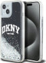 DKNY DKNY Liquid Glitter Big Logo - Etui iPhone 14 / 15 / 13 (czarny)