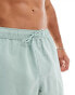 ASOS DESIGN swim shorts in short length in duck egg green