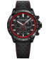 ფოტო #1 პროდუქტის Men's Swiss Chronograph Tango Black Rubber Strap Watch 43mm