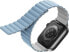 Фото #1 товара DefaultBrand UNIQ pasek Revix Apple Watch Series 4/5/6/7/SE 42/44/45mm. Reversible Magnetic biały-niebieski/white-blue