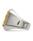ფოტო #3 პროდუქტის Stainless Steel 14k Gold Accent Polished Praying Hands Ring