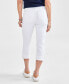 Фото #6 товара Petite High-Rise Cuffed Capri Jeans, Created for Macy's