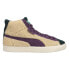 Фото #2 товара Puma Basket Vintage Sherpa High Top Mens Green Sneakers Casual Shoes 381179-01