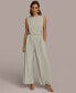 ფოტო #5 პროდუქტის Donna Karan Women's Pull-On Pleated Wide Leg Pants