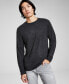 Фото #1 товара Men's Regular-Fit Solid Crewneck Sweater, Created for Macy's