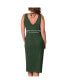 ფოტო #3 პროდუქტის Women's Green Michigan State Spartans Training V-Neck Maxi Dress