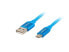 Фото #3 товара Кабель USB lanberg CA-USBM-20CU-0010-BL - 1 м - Micro-USB A - USB A - USB 2.0 - 480 Mбит/с - голубой