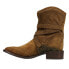 Фото #5 товара Lucchese Bianca Studded Round Toe Cowboy Booties Womens Brown Casual Boots BL701