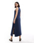 Threadbare jersey maxi dress in navy Синий, 44 - фото #4