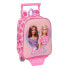 SAFTA Mini With Wheels Barbie Love Backpack