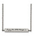 Фото #1 товара and Enameled CZ ENJOY THE LITTLE THINGS Bar Cable Chain Necklace