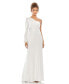 Фото #2 товара Women's Ieena Charmeuse One Sleeve Trumpet Gown