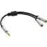 Фото #2 товара InLine Slim Audio Y-Cable 3.5mm male / 2x female 0.15m