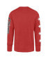 Фото #2 товара Men's Red Chicago Bulls 2023/24 City Edition Triplet Franklin Long Sleeve T-shirt