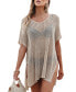 Фото #1 товара Women's Oversized Knit Cover-Up
