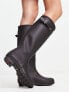 Hunter Original tall wellington boots in black US 11 - фото #3