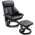 Фото #1 товара Massagesessel mit Fußhocker 700-140BK