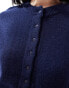 Daisy Street fitted waist cardigan in navy