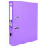 LIDERPAPEL Lever arch file PVC lined document folio with rado spine 75 mm lilac metal compressor