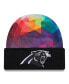 Фото #1 товара Men's Black Carolina Panthers 2023 NFL Crucial Catch Cuffed Knit Hat