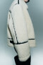Фото #9 товара Куртка в байкерском стиле из искусственного меха ZARA