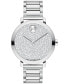 ფოტო #1 პროდუქტის Women's Bold Evolution 2.0 Swiss Quartz Silver-Tone Stainless Steel Watch 34mm