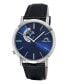 ფოტო #1 პროდუქტის Men's Parker Genuine Leather Band Watch 832CPAL