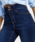 ფოტო #4 პროდუქტის Curvy Double Button High Rise Skinny Jeans