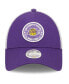 Фото #3 товара Women's Purple, White Los Angeles Lakers Glitter Patch 9Forty Snapback Hat