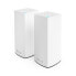 Фото #1 товара Dual-Band Mesh WiFi 6 System - 2-Pack - White - Internal - Mesh system - 371 m² - Dual-band (2.4 GHz / 5 GHz) - Wi-Fi 6 (802.11ax)