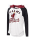 Women's White Miami Heat MVP Raglan Hoodie Long Sleeve T-shirt