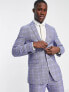 New Look skinny suit jacket in navy check