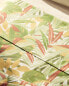 Leaf print flat sheet