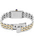 ფოტო #3 პროდუქტის Women's Essentials Two-Tone Stainless Steel Bracelet Watch 22mm