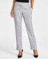 ფოტო #1 პროდუქტის Petite Mid Rise Slim-Fit Staight-Leg Pants