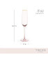 Rose Crystal Champagne Flute Set